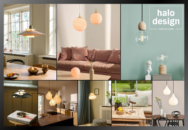 Vi kan nu tilbyde et bredt udvalg af designerlamper fra Halo Design